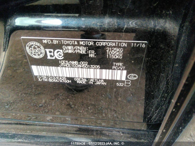 Lexus IS 350 2017 JTHCE1D28H5013205 Image 11