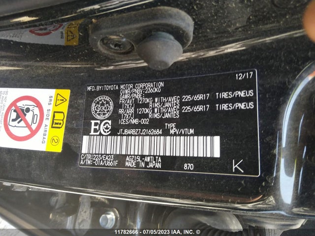 JTJBARBZ7J2162684 Lexus Nx 300/base/f Sport