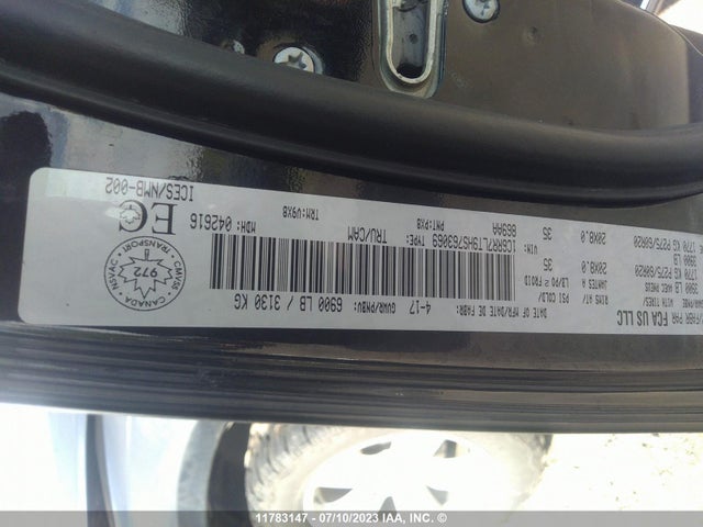 1C6RR7LT9HS763069 RAM 1500 Slt