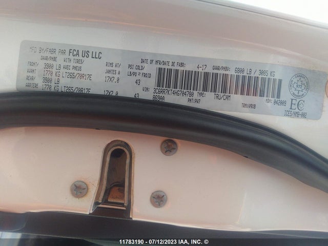 3C6RR7KT4HG704780 RAM 1500 St
