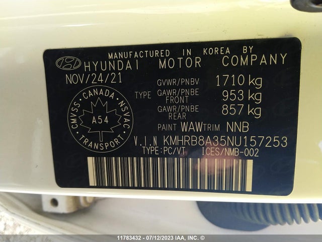 Hyundai Venue Se 2022 KMHRB8A35NU157253 Image 11