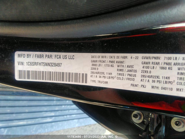 1C6SRFHT5NN328497 RAM 1500 Limited