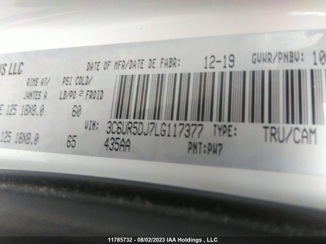 3C6UR5DJ7LG117377 RAM 2500 Big Horn