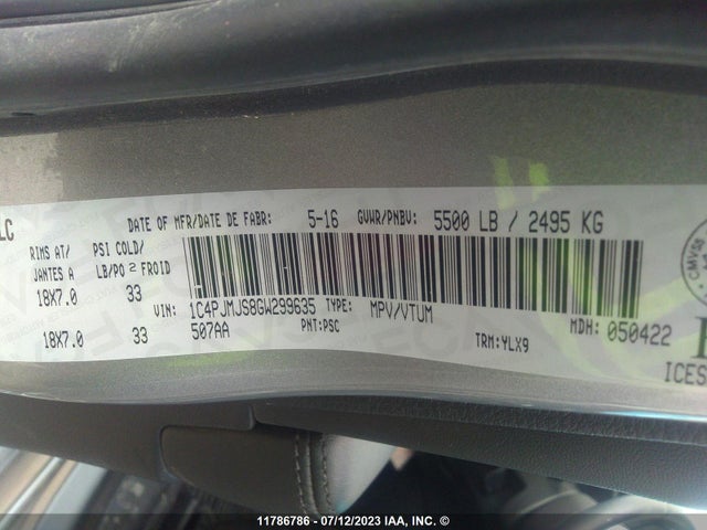 1C4PJMJS8GW299635 Jeep Cherokee