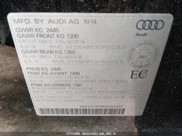 WA1LFCFP8FA060462 Audi Q5 Premium Plus
