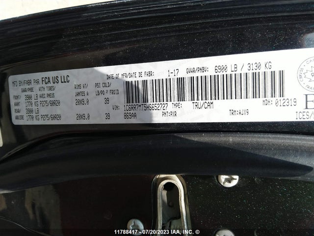 1C6RR7MT5HS652727 RAM 1500 Sport