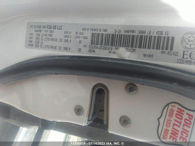 3C6UR5HJ2KG581010 RAM 2500 Tradesman