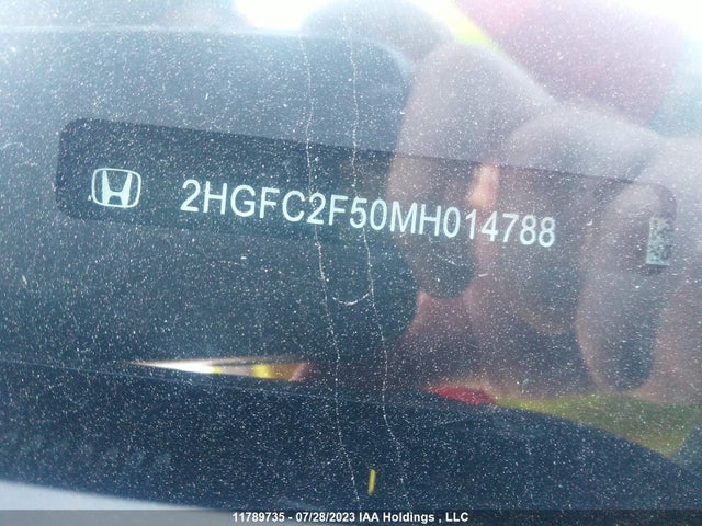 Honda Civic Lx 2021 2HGFC2F50MH014788 Image 10