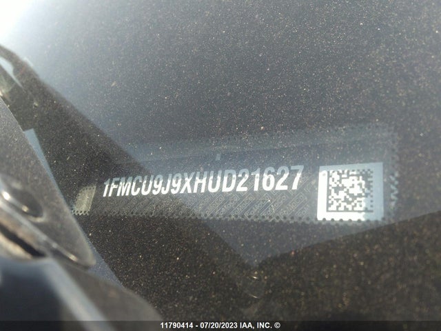 Ford Escape Titanium 2017 1FMCU9J9XHUD21627 Image 9