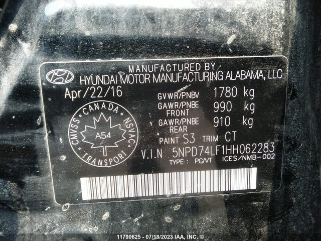 Hyundai ELANTRA SE 2017 5NPD74LF1HH062283 Image 9