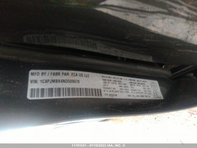 1C4PJMBX4ND509070 Jeep Cherokee Trailhawk