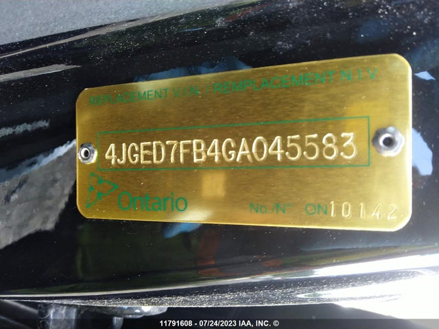 11791608 :رقم المزاد ، 4JGED7FB4GA045583 vin ، 2016 Mercedes-benz Gle Coupe 63 Amg-s مزاد بيع