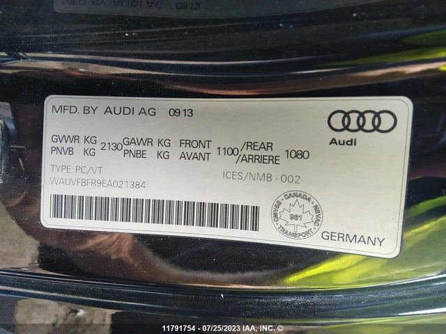 WAUVFBFR9EA021384 Audi A5 Premium Plus