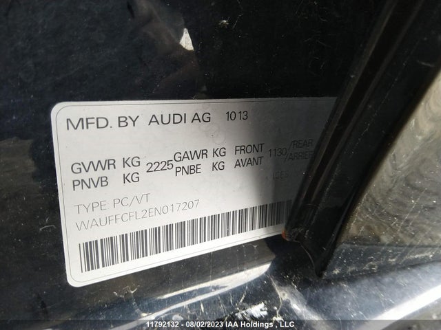 WAUFFCFL2EN017207 Audi A4 Premium Plus