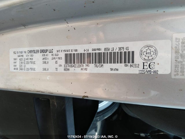 3C6TRVBG4EE122070 RAM Promaster 1500 1500 High