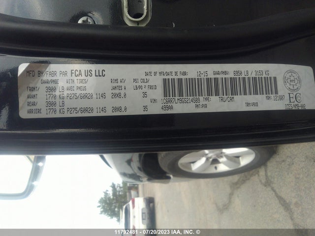 1C6RR7LM9GS214589 RAM 1500