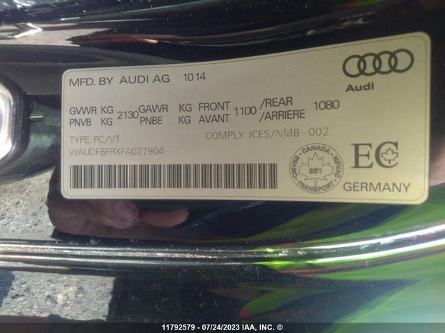 WAUDFBFRXFA027904 Audi A5 Progressiv