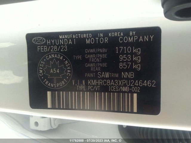 Hyundai Venue Sel/limited 2023 KMHRC8A3XPU246462 Image 9