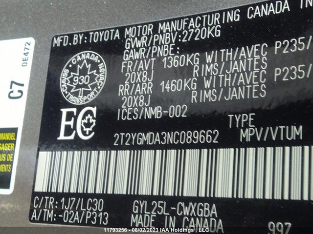 2T2YGMDA3NC089662 Lexus Rx 450h F-sport