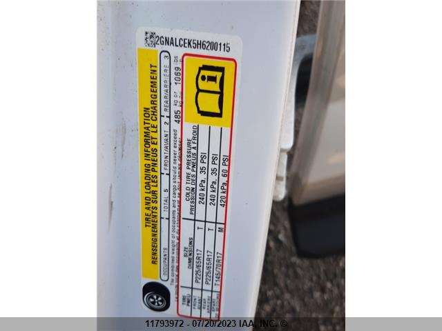 Chevrolet EQUINOX LT 2017 2GNALCEK5H6200115 Image 9
