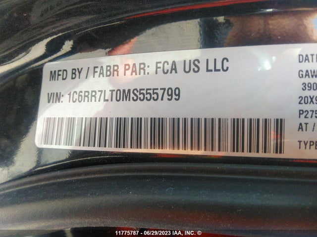 1C6RR7LT0MS555799 RAM 1500 Classic Slt