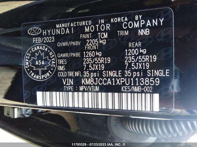 Hyundai Tucson Luxury 2023 KM8JCCA1XPU113859 Image 9