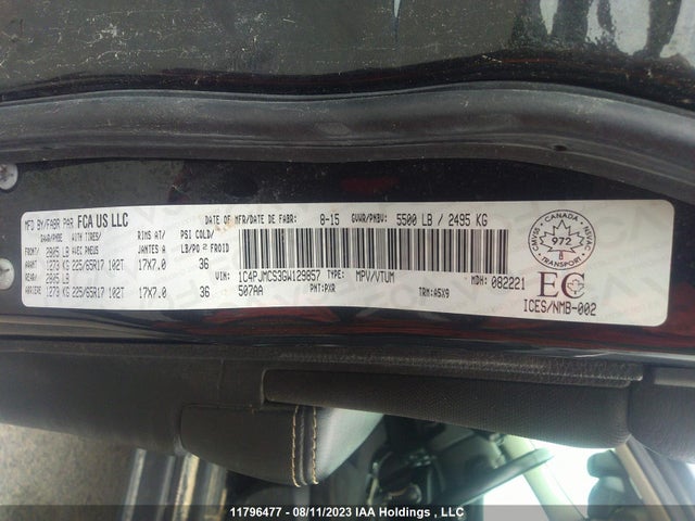 1C4PJMCS3GW129857 Jeep Cherokee North