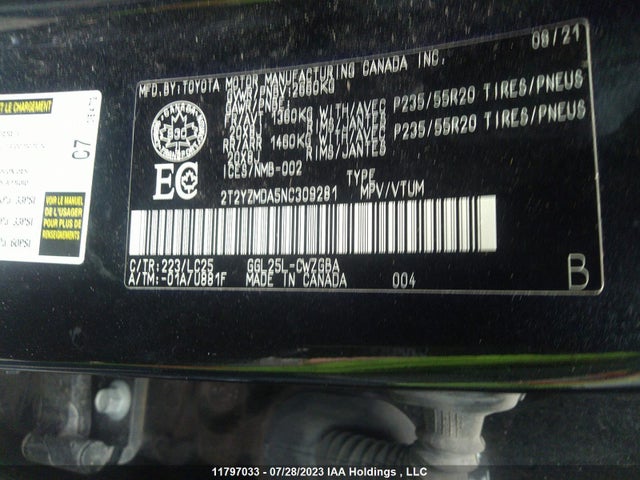 2T2YZMDA5NC309281 Lexus Rx 350 F-sport