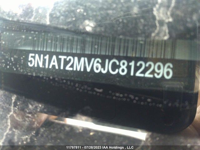 Aukcja sprzedaży 2018 Nissan Rogue Sv/sl, vin: 5N1AT2MV6JC812296, numer aukcji: 11797811