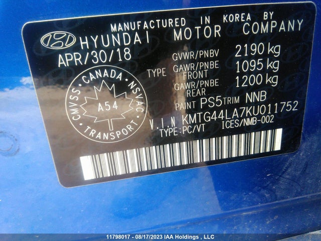 Genesis G70 2019 KMTG44LA7KU011752 Image 9
