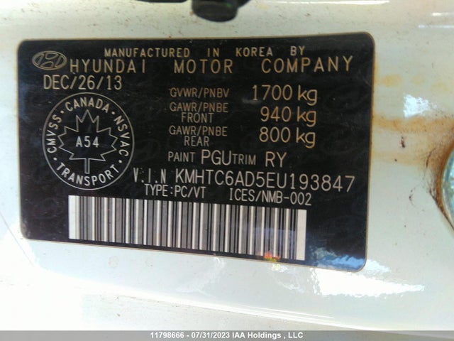 Hyundai VELOSTER 2014 KMHTC6AD5EU193847 Image 9