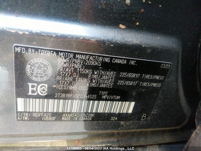 Toyota RAV4 LE 2023 2T3B1RFV5PC344525 Image 9