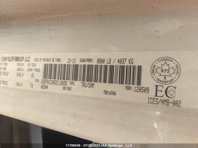 3C6TRVCG0EE113459 RAM Promaster 2500 2500 High