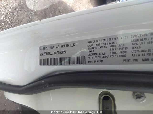 3C6UR5JJXMG555624 RAM 2500 Big Horn