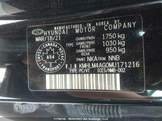 Hyundai ELANTRA SEL 2021 KMHLM4AG0MU171216 Image 9