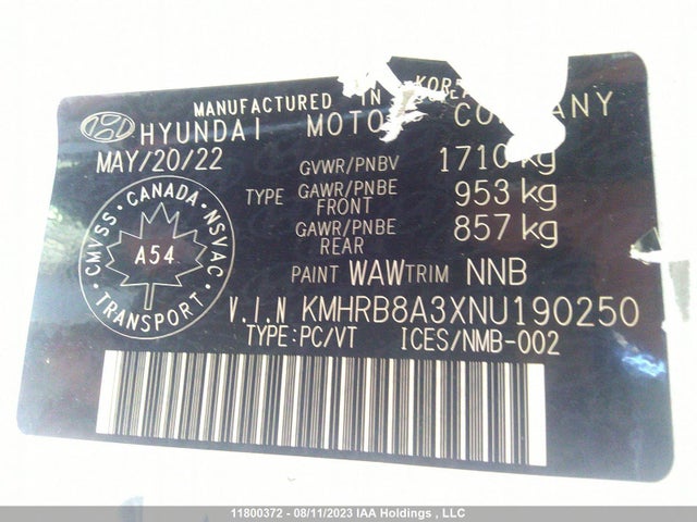 Hyundai Venue Essential 2022 KMHRB8A3XNU190250 Image 10