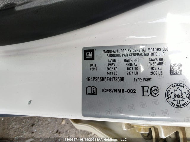 1G4PS5SK5F4172588 Buick Verano Leather Group
