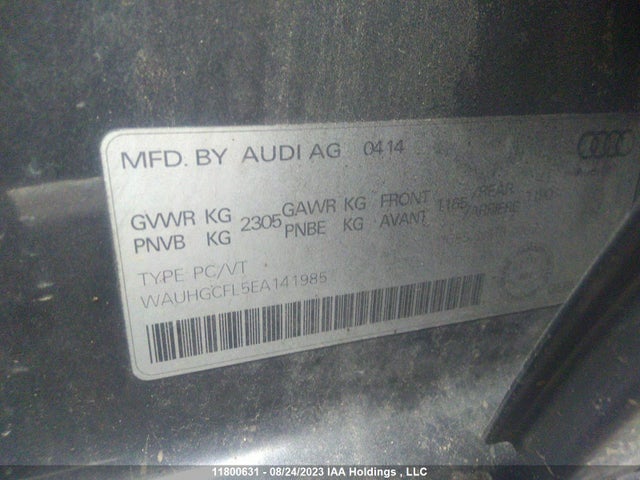 WAUHGCFL5EA141985 Audi S4 PREMIUM