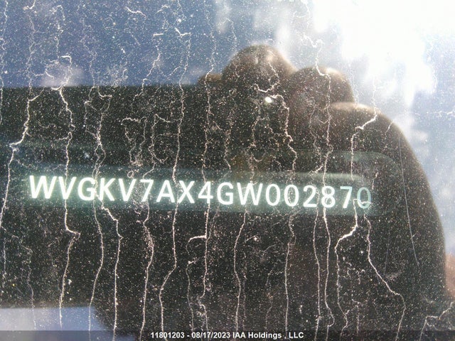 WVGKV7AX4GW002870 Volkswagen Tiguan Trendline