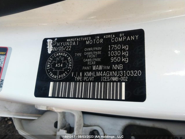 Hyundai Elantra Preferred 2022 KMHLM4AGXNU310320 Image 11