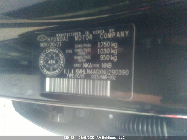 Hyundai ELANTRA SEL 2022 KMHLN4AGXNU290390 Image 9
