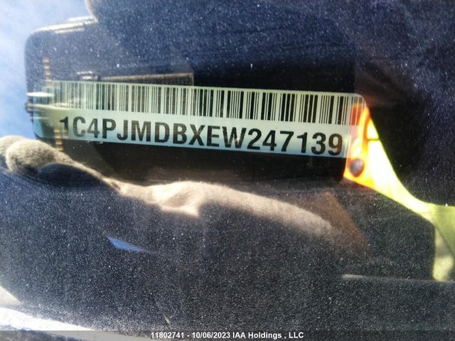 1C4PJMDBXEW247139 Jeep Cherokee Limited