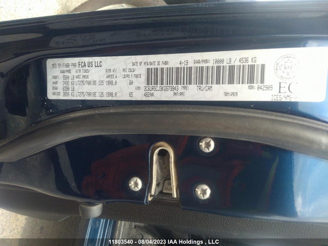3C6UR5CJ3KG573943 RAM 2500 Tradesman