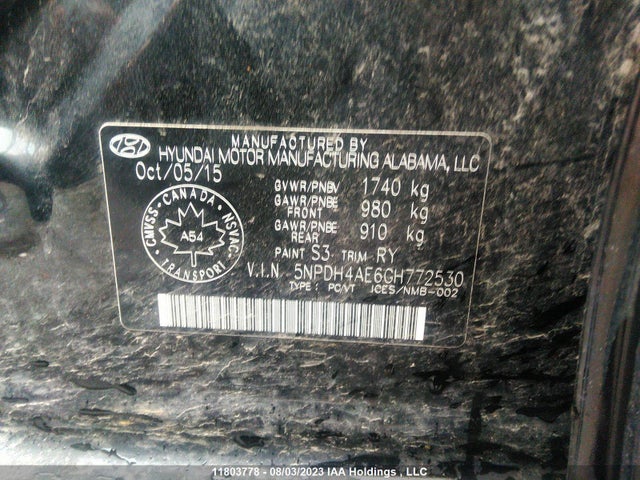 Hyundai ELANTRA GL 2016 5NPDH4AE6GH772530 Image 10