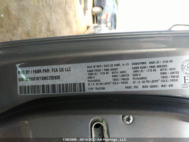 3C6RR7KTXMG705930 RAM 1500 Classic Express