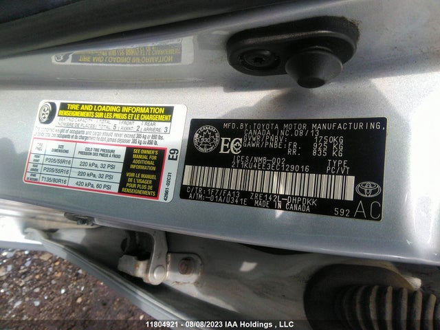 Toyota Matrix 2014 2T1KU4EE3EC129016 Image 9
