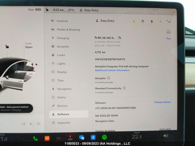 Tesla Model 3 Long Range 2022 5YJ3E1EB7NF334713 Image 7