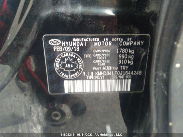 Hyundai ELANTRA GL 2018 KMHD84LF0JU644248 Image 9