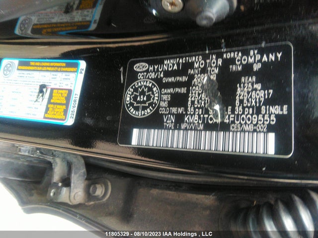 Hyundai Tucson Gl 2015 KM8JTCAF4FU009555 Image 9