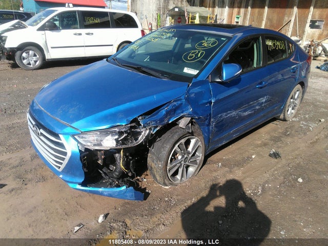 Hyundai Elantra Gls 2017 KMHD84LFXHU272329 Image 2